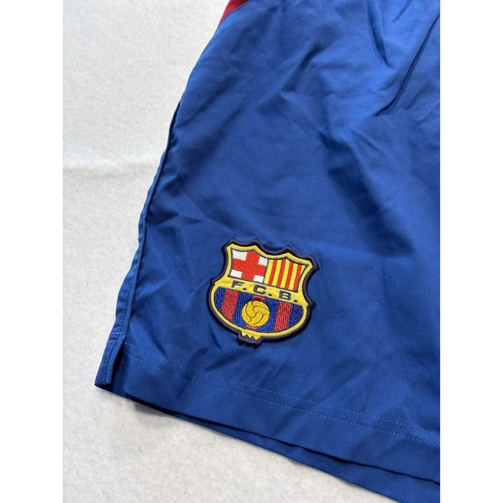 FC Barcelona Shorts Mens Large Blue La Liga Soccer Nike Training Crest Athletic